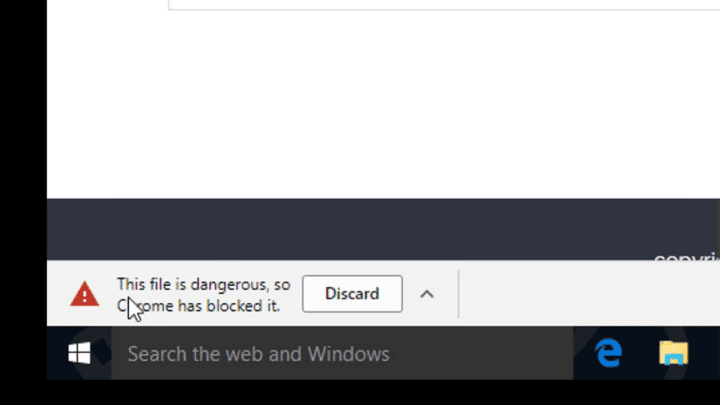 Este archivo es peligroso, Chrome lo ha bloqueado: ¿cuál es el problema con este aviso?