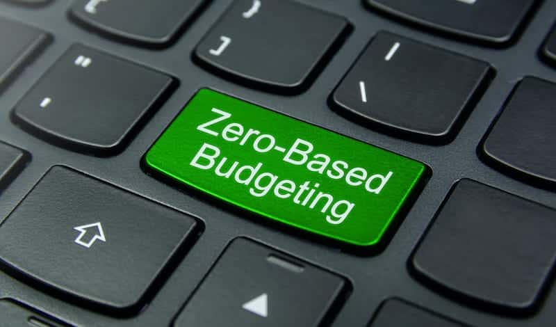 Zero-based budgeting example