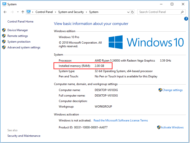 Can Windows 10 run in 2GB RAM?